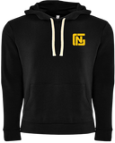 Black Hoodie with Yellow Print